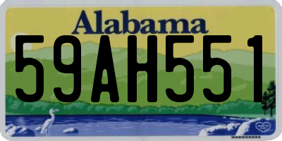 AL license plate 59AH551