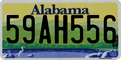 AL license plate 59AH556