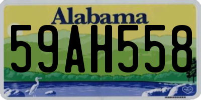 AL license plate 59AH558