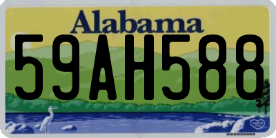 AL license plate 59AH588