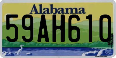 AL license plate 59AH610