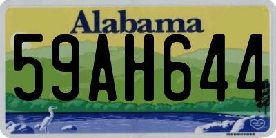 AL license plate 59AH644