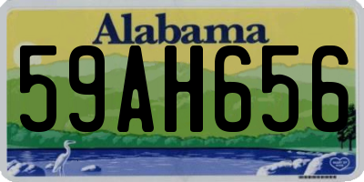AL license plate 59AH656