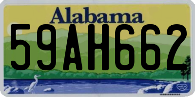 AL license plate 59AH662