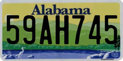 AL license plate 59AH745