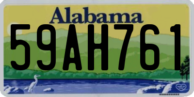 AL license plate 59AH761