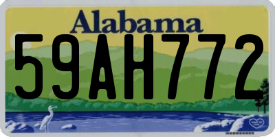 AL license plate 59AH772