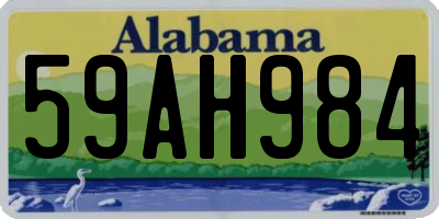 AL license plate 59AH984