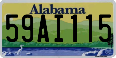 AL license plate 59AI115