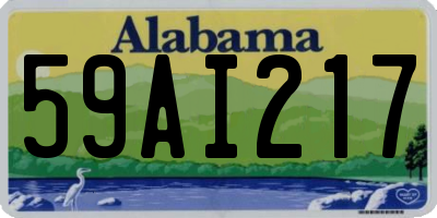 AL license plate 59AI217