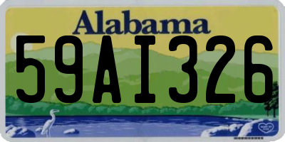 AL license plate 59AI326