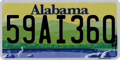 AL license plate 59AI360
