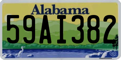 AL license plate 59AI382