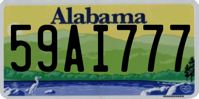 AL license plate 59AI777