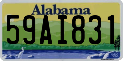AL license plate 59AI831