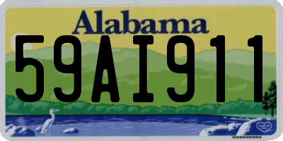 AL license plate 59AI911