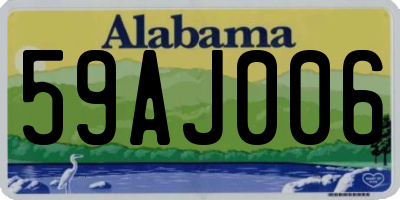 AL license plate 59AJ006