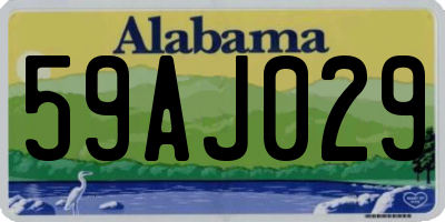 AL license plate 59AJ029
