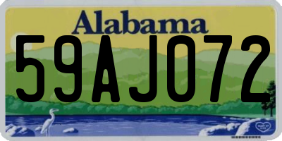 AL license plate 59AJ072