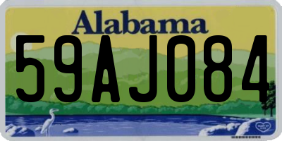 AL license plate 59AJ084
