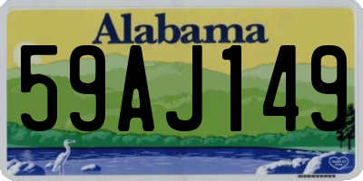 AL license plate 59AJ149