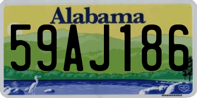 AL license plate 59AJ186