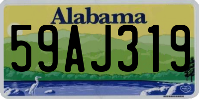 AL license plate 59AJ319