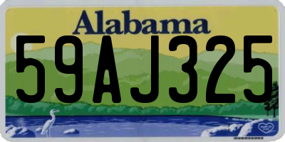 AL license plate 59AJ325
