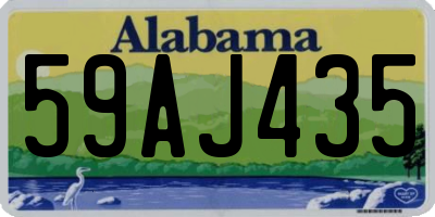 AL license plate 59AJ435