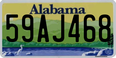 AL license plate 59AJ468