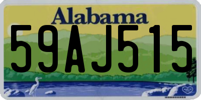 AL license plate 59AJ515