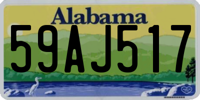 AL license plate 59AJ517