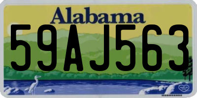 AL license plate 59AJ563