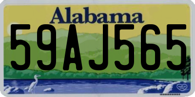 AL license plate 59AJ565