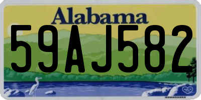 AL license plate 59AJ582