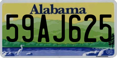 AL license plate 59AJ625