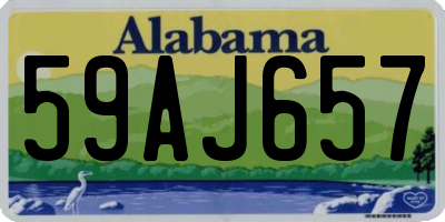 AL license plate 59AJ657