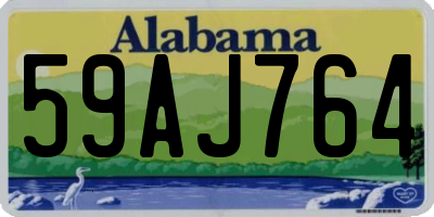 AL license plate 59AJ764