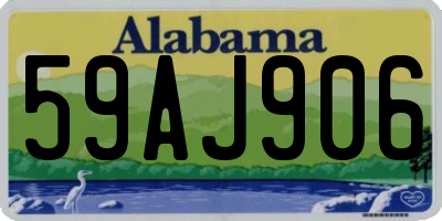 AL license plate 59AJ906
