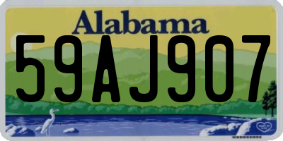 AL license plate 59AJ907