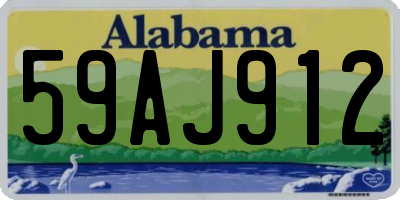 AL license plate 59AJ912