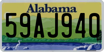 AL license plate 59AJ940