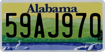 AL license plate 59AJ970