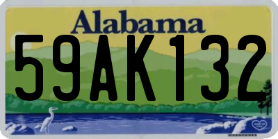 AL license plate 59AK132