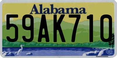 AL license plate 59AK710