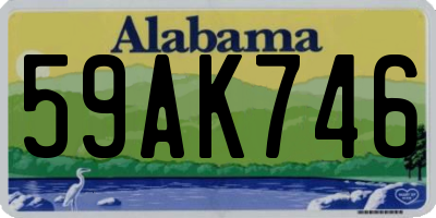 AL license plate 59AK746