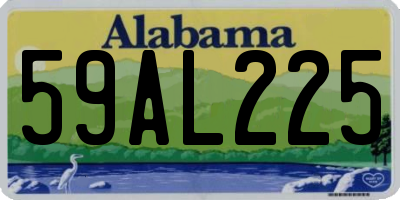 AL license plate 59AL225