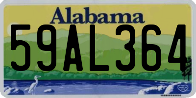 AL license plate 59AL364