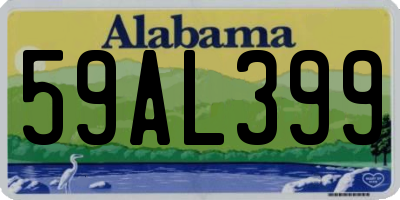 AL license plate 59AL399