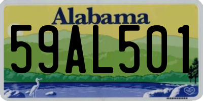 AL license plate 59AL501